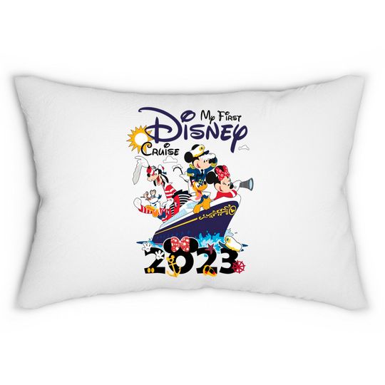 My First Disney Cruise 2023 Lumbar Pillows, Captain Mickey Mouse And Friends Lumbar Pillows