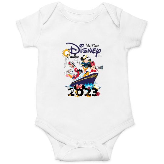 My First Disney Cruise 2023 Onesies, Captain Mickey Mouse And Friends Onesies