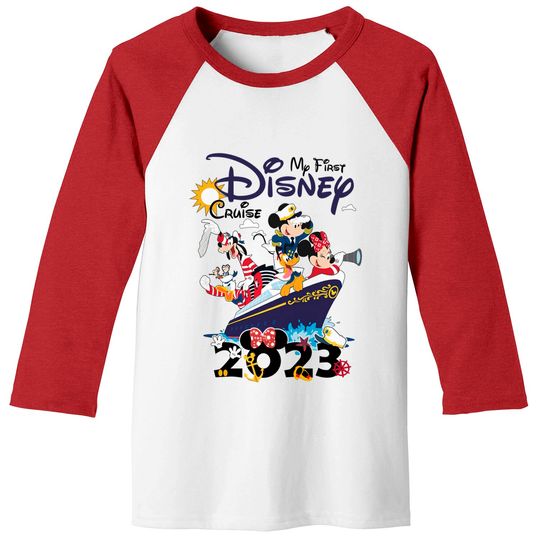 My First Disney Cruise 2023 Baseball Tees, Captain Mickey Mouse And Friends Baseball Tees