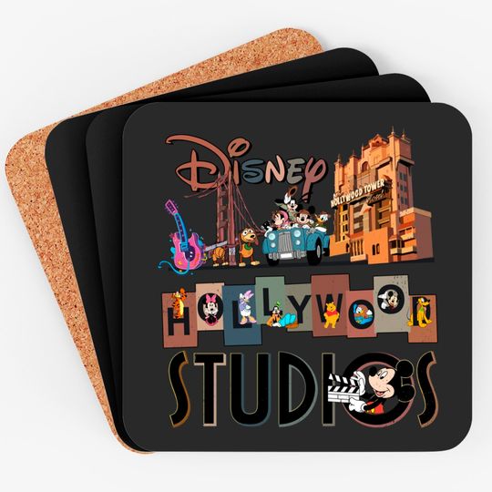 Hollywood Studios Coasters, Disney Coasters, Retro Disney Coasters, Hollywood Studios Family Coasters