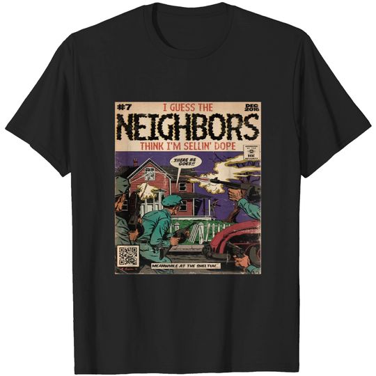 Discover J Cole - Neighbors Shirt Vintage Hip Hop 90s Retro Comic Rap T-Shirt