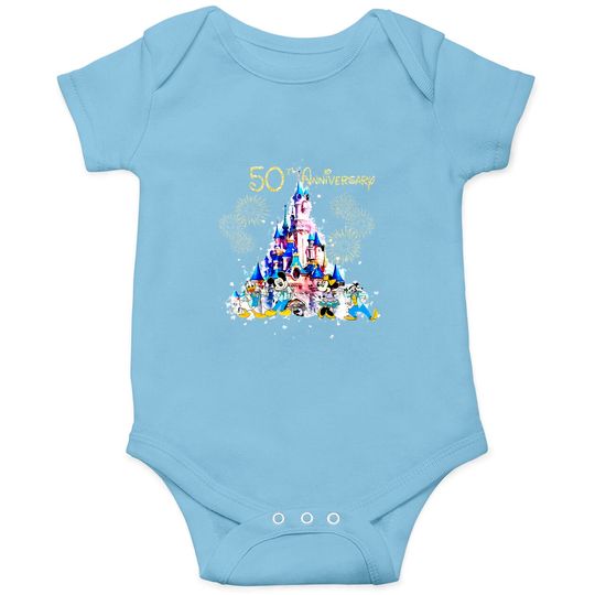 Disney 50th Anniversary Onesies | Disneyworld Anniversary Onesies | Disney World Onesies