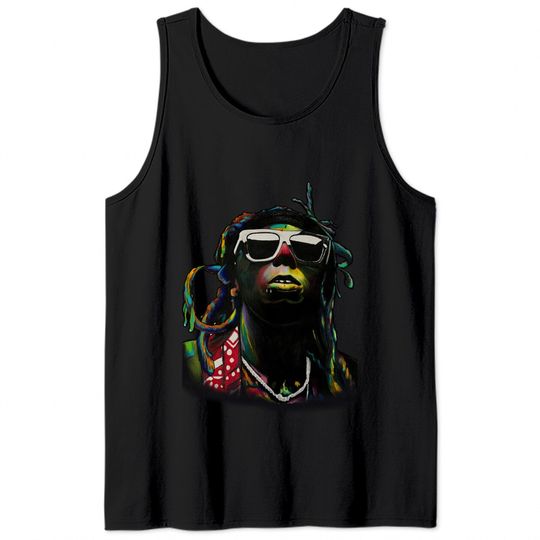 Lil Wayne Color Face Tank Tops