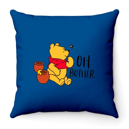 Oh Bother Winnie The Pooh Unisex Throw Pillows | Disney World Throw Pillows | Piglet Eeyore Tigger Throw Pillows