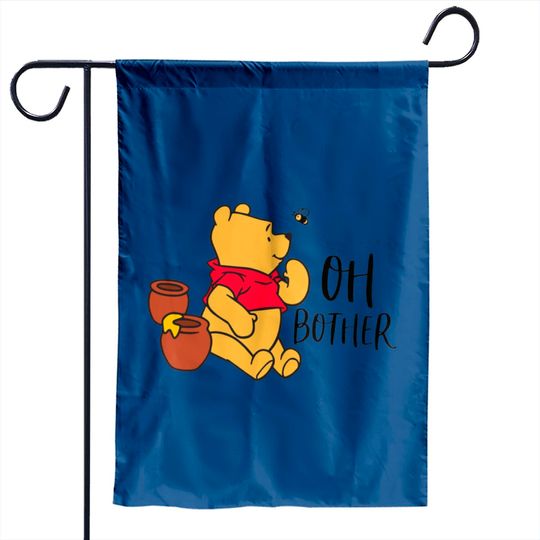 Oh Bother Winnie The Pooh Unisex Garden Flags | Disney World Garden Flags | Piglet Eeyore Tigger Garden Flags