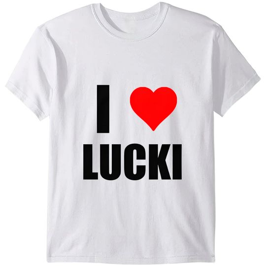 I love Lucki, Funny T- Shirt, I heart Lucki, Rapper Graphic