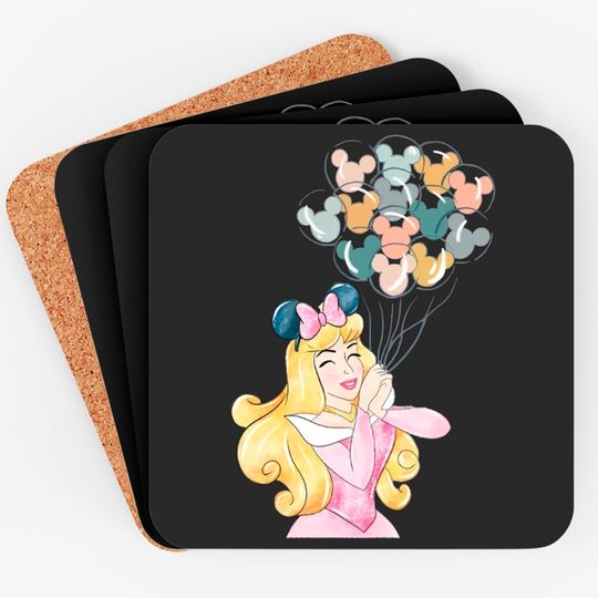 Disney Aurora Princess Coasters, Disney Retro Sleeping Beauty