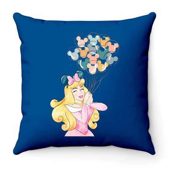 Disney Aurora Princess Throw Pillows, Disney Retro Sleeping Beauty