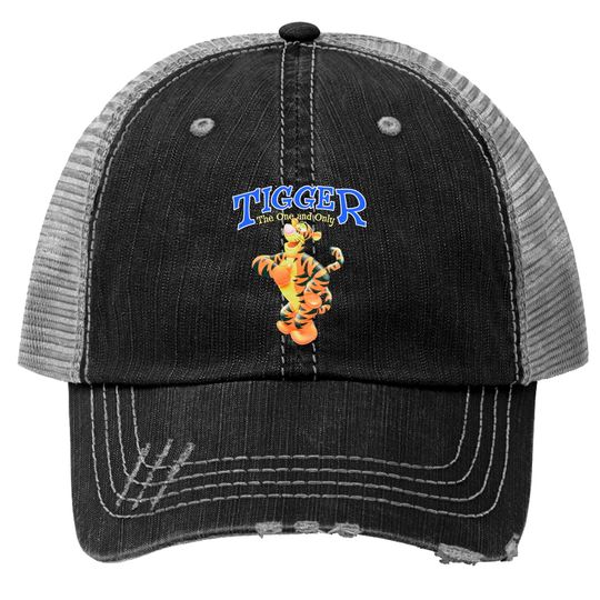 Vintage 1990s Tigger Disney Store Graphic Trucker Hats