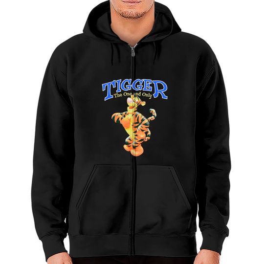 Vintage 1990s Tigger Disney Store Graphic Zip Hoodies
