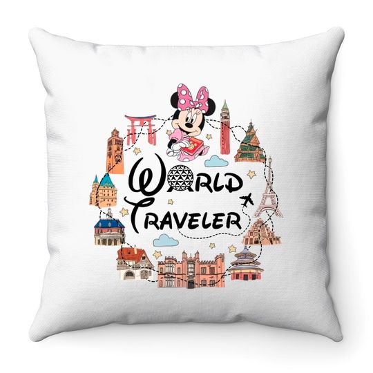 Disney Epcot  Throw Pillows, Epcot Minnie Throw Pillows
