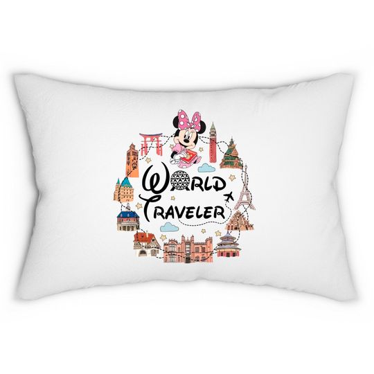 Disney Epcot  Lumbar Pillows, Epcot Minnie Lumbar Pillows