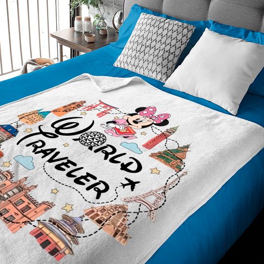 Disney Epcot  Baby Blankets, Epcot Minnie Baby Blankets