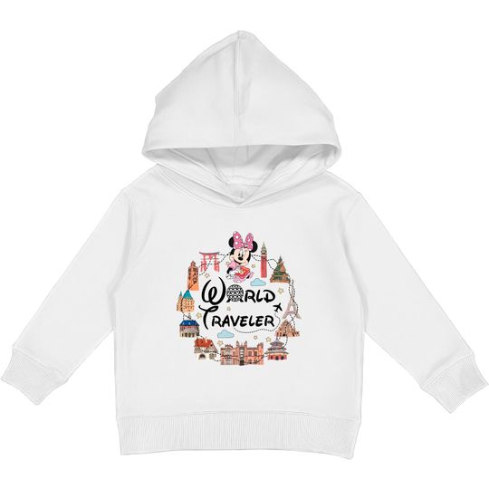 Disney Epcot  Kids Pullover Hoodies, Epcot Minnie Kids Pullover Hoodies