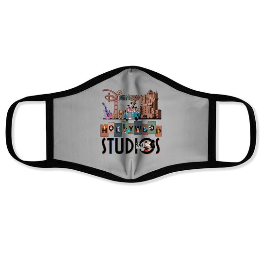 Hollywood Studios Face Masks, Disney Family Vacation, Vintage Disney Hollywood Studios Face Masks