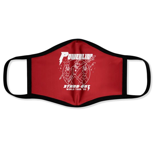 Disney A Goofy Movie Powerline World Tour '95 Retro Vintage Face Masks