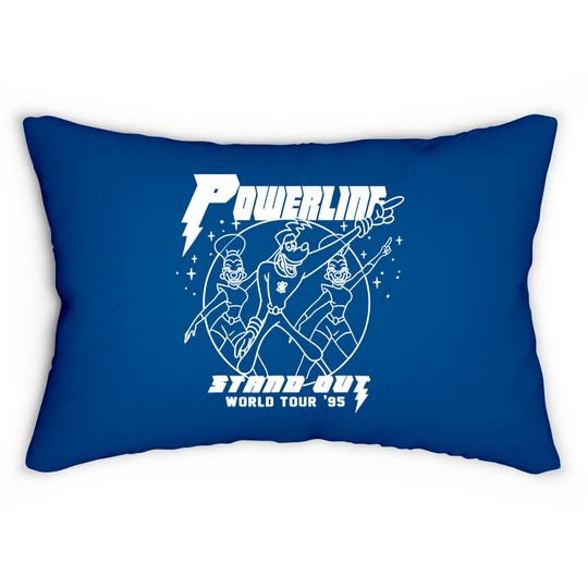 Disney A Goofy Movie Powerline World Tour '95 Retro Vintage Lumbar Pillows