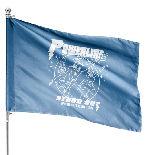 Disney A Goofy Movie Powerline World Tour '95 Retro Vintage House Flags