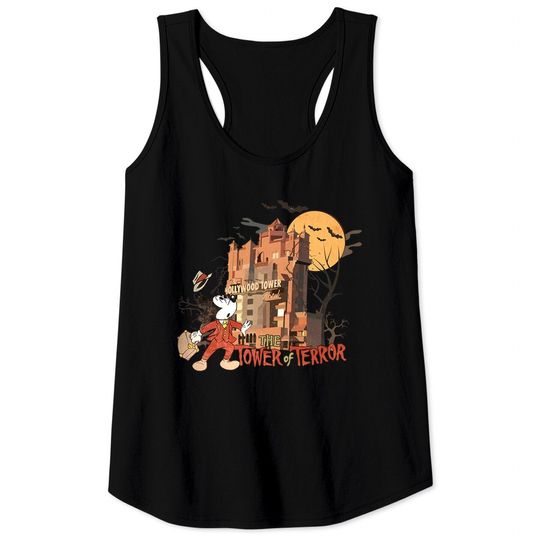 Vintage Disney Tower of Terror Tank Tops, Mickey Halloween Tank Tops, Halloween Disney Retro Tank Tops, Disney Hollywood Studios, Disney Spooky Season