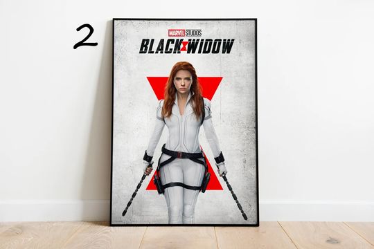 Black Widow Movie Poster Print, Home Decor