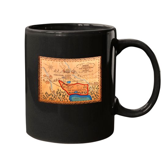 Discover Ponderosa Map Bonanza Mugs