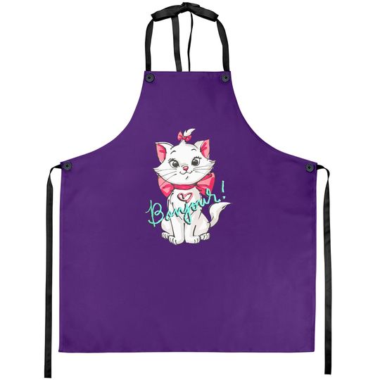 Disney The Aristocats Marie Aprons, Marie Aristocats Sweatshirt, Disneyland Aprons, Unisex Aprons Family Adult Kid Toddler Aprons
