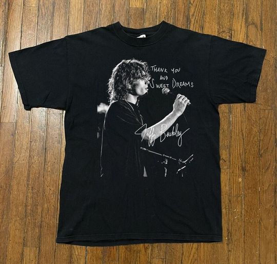 Jeff Buckley Signature Thank You and Sweet Deams Signature Tee, Jeff Buckley Shirt