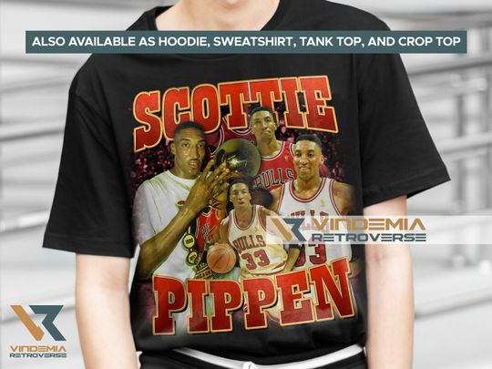Scottie Pippen Scott Pip 90s Vintage Bootleg Unisex Rap T-Shirt