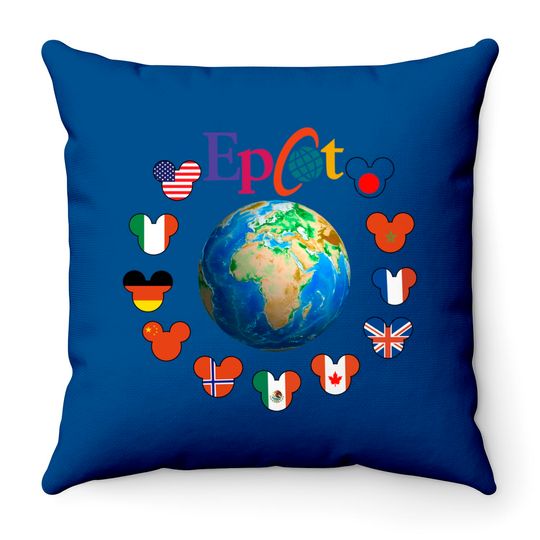 Epcot World Traveler List Of Epcot Countries Disney Matching Family 2023 Throw Pillows