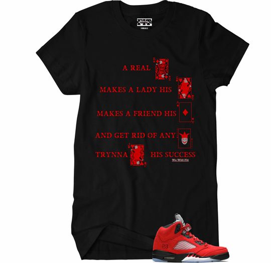 Fitz 4 kickz Shirt to match the Jordan 5 Raging Bulls