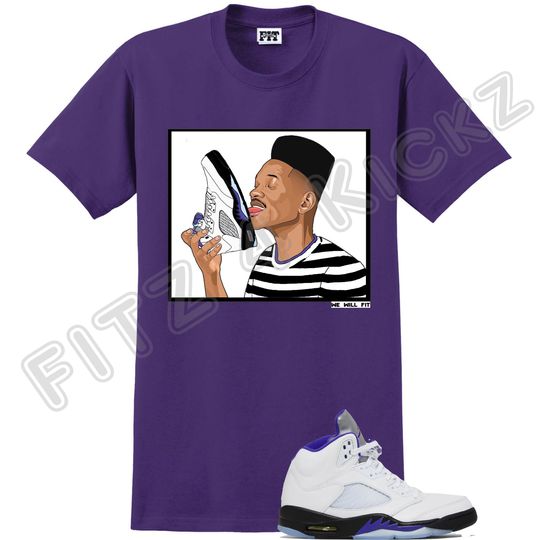 Fitz 4 kickz Shirt to match the Jordan 5 Concord Purple