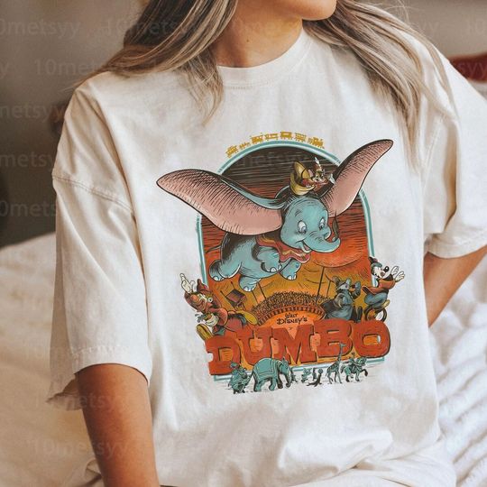 Disney Vintage Dumbo Shirt, Disney Don't Just Fly Soar Shirt, Flying Elephant Vintage Shirt