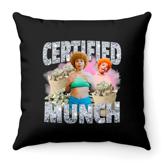 Ice Spice Certified Munch Throw Pillows