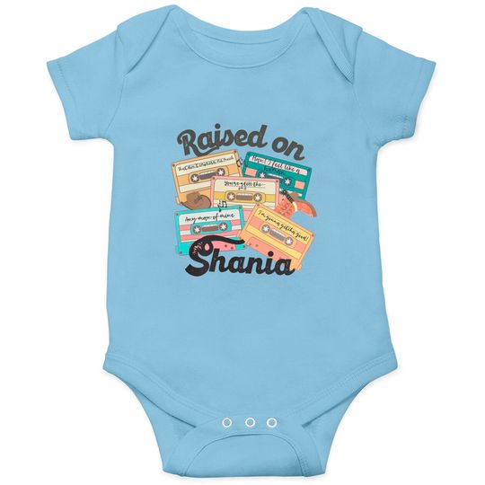 90's Country, Shania Twain, Country Music Onesies, Cassette Tapes Onesies