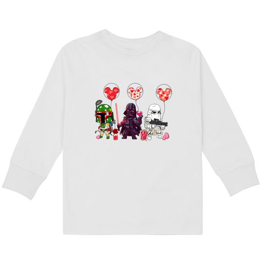 Discover Disneyland Valentine's Day Special Edition Kids Long Sleeve Kids Long Sleeve T-Kids Long Sleeve T-Shirts, Star Wars Disneyland Valentine