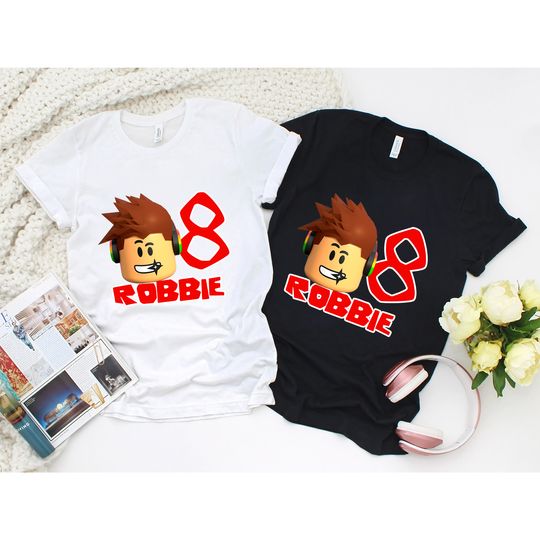 Roblox themed birthday t-shirt, Custom Birthday Shirts