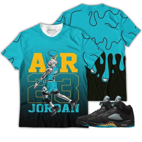 Sauce Jordan Goat Number 23 Unisex Sneaker Shirt Match 2023 Retro Aqua 5s Tee, Jordan 5 Aqua 3D T-Shirt, Hoodie, Zipup, Sweatshirt
