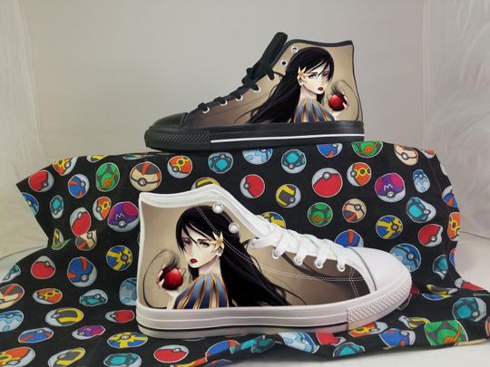 Snow White Shoes, Snow White Converse Style Shoes, Disney Princess Gift Idea, Women's Men's High Top Sneakers