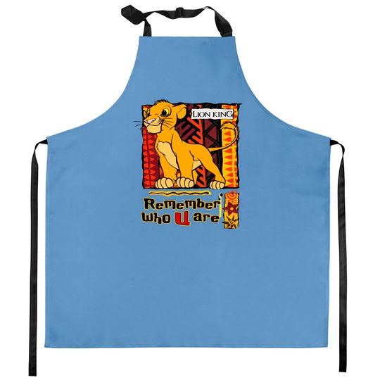 Vintage 90s Disney Lion King Remember Who U Are Kitchen Aprons