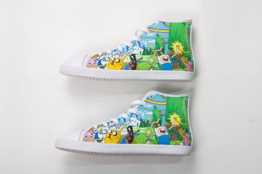 Adventure Time Shoes, Adventure Time Men's High Top Sneakers