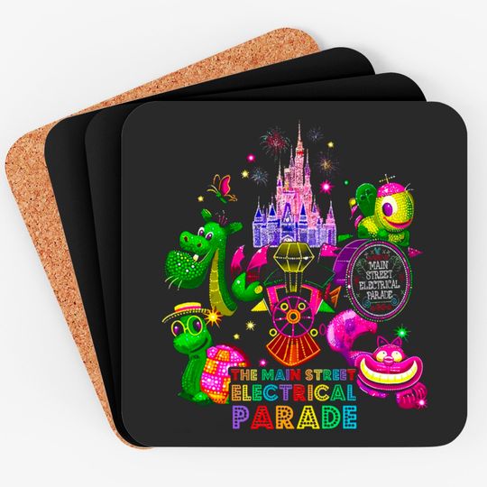 Disney Main Street Electrical Parade Coasters, Disney Electrical Parade Anniversary Coasters