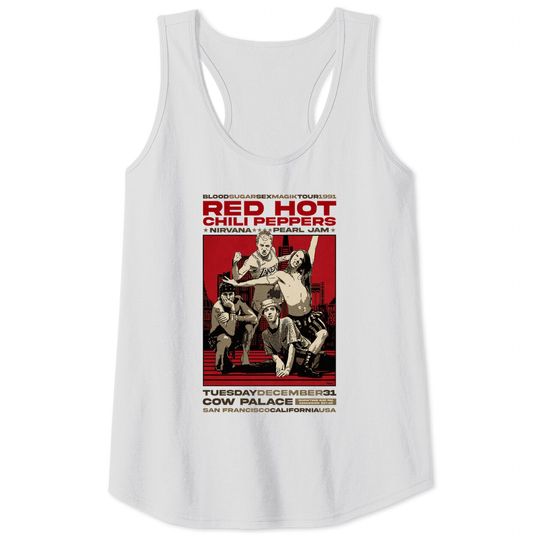 Red Hot Chili Peppers Tank Tops, Chili Peppers Tour 1991 Tank Tops, 2023 Tour Tank Tops, RHCP Vintage Tank Tops
