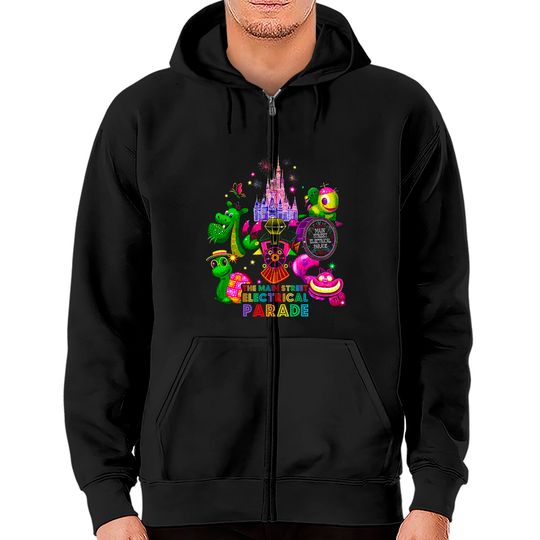 Disney Main Street Electrical Parade Zip Hoodies, Disney Electrical Parade Anniversary Zip Hoodies