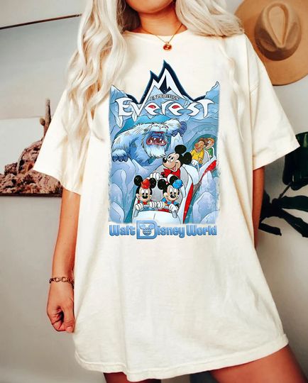 Disney Matterhorn Bobsleds  Shirt, Mickey Expedition Everest Mountain Shirt