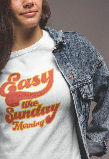 Easy Like Sunday Morning Unisex T Shirt, Inspired by Lionel Richie