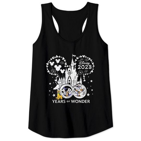 Disney 100 Years of Wonder, 100th Anniversary, Disney Castle Sweatshirt, Mickey Friends Sweatshirt, Magic Kingdom Tank Tops