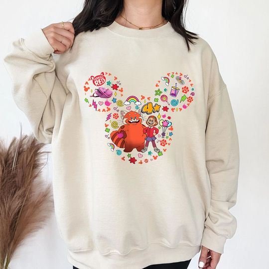 Turning Red Shirt, Disney Turning Red Shirt, Mickey Turning Red, Mei Lee Shirt