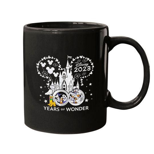 Disney 100 Years of Wonder, 100th Anniversary, Disney Castle Sweatshirt, Mickey Friends Sweatshirt, Magic Kingdom Mugs