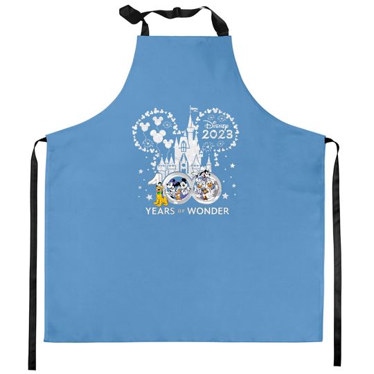 Disney 100 Years of Wonder, 100th Anniversary, Disney Castle Sweatshirt, Mickey Friends Sweatshirt, Magic Kingdom Kitchen Aprons