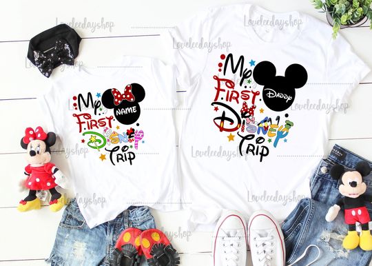 Disney vacation shirts, my 1st disney trip shirt, disney family shirt, custom shirt